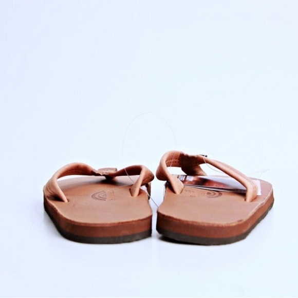 NWT Rainbow Women’s Luxury Leather Single Layer w/arch Support Flip Flops. - Picture 7 of 10